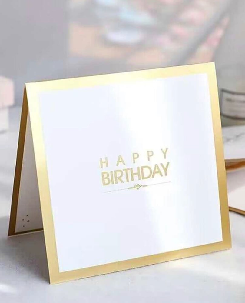 كرت تهنئة عيد ميلاد 3D مع ظرف