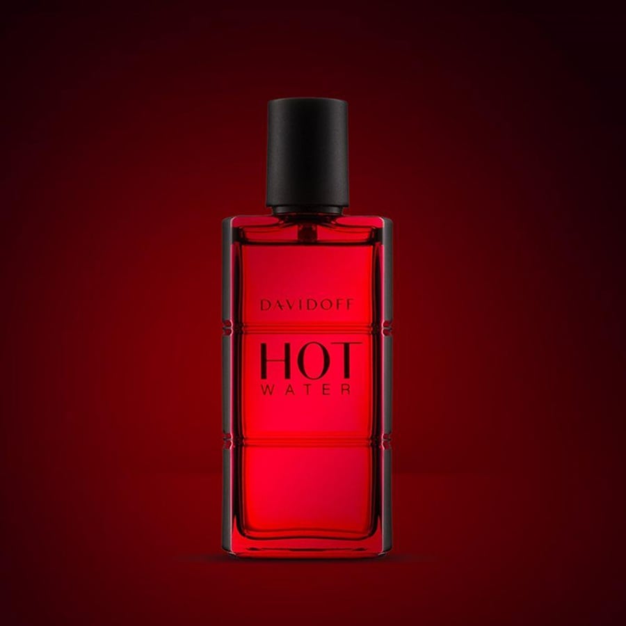 عطر أو دو تواليت هوت ووتر من دافيدوف زجاجة حمراء مستطيلة