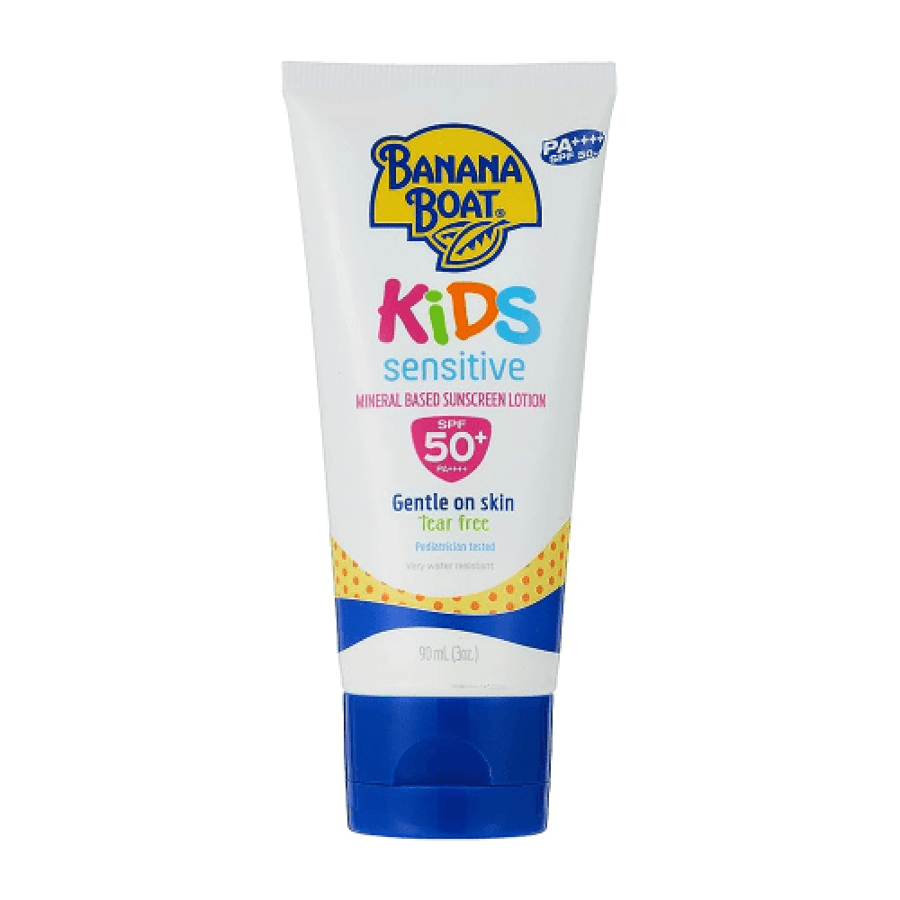 لوشن واقي شمس للأطفال للبشرة الحساسة من Banana Boat SPF 50 90 مل