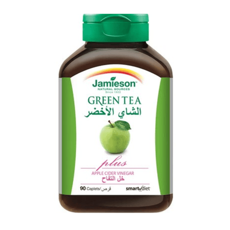 مكمل غذائي الشاي الأخضر وخل التفاح جاميسون 90 كبسولة
