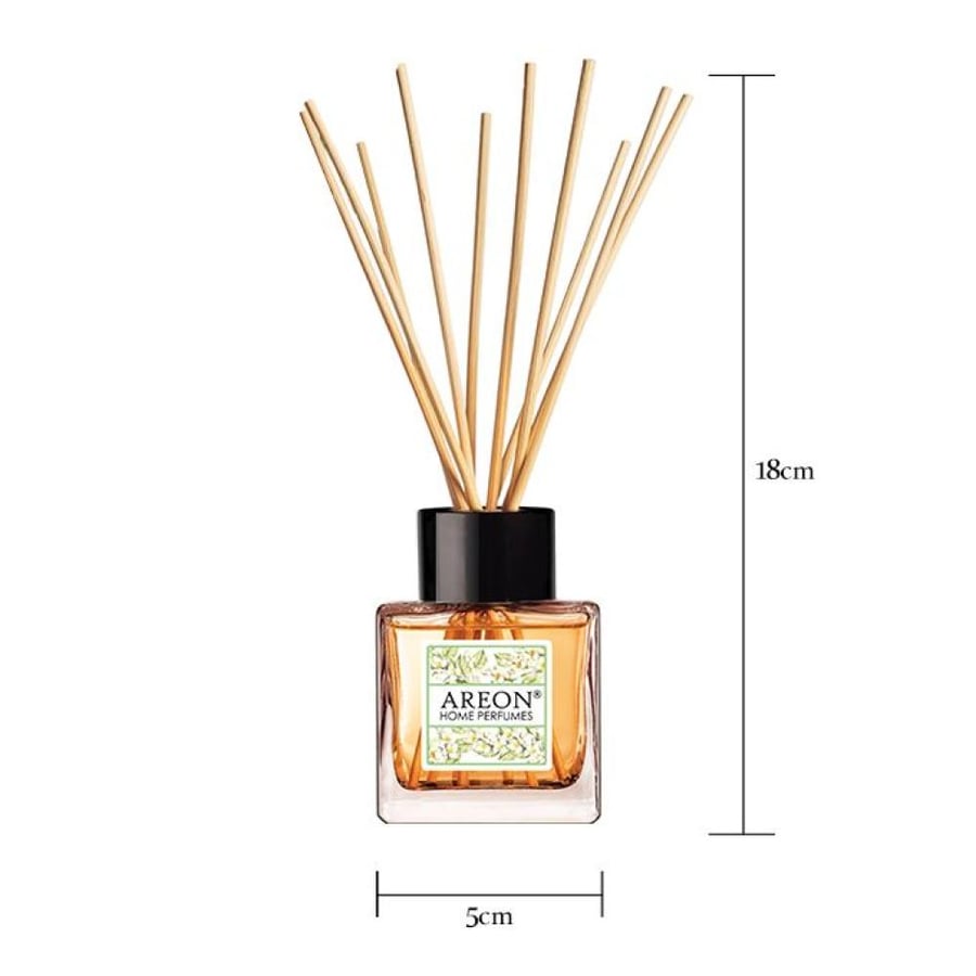 معطر أعواد ياسمين ديفيوزر زجاجي AREON 50 مل بني مستطيل