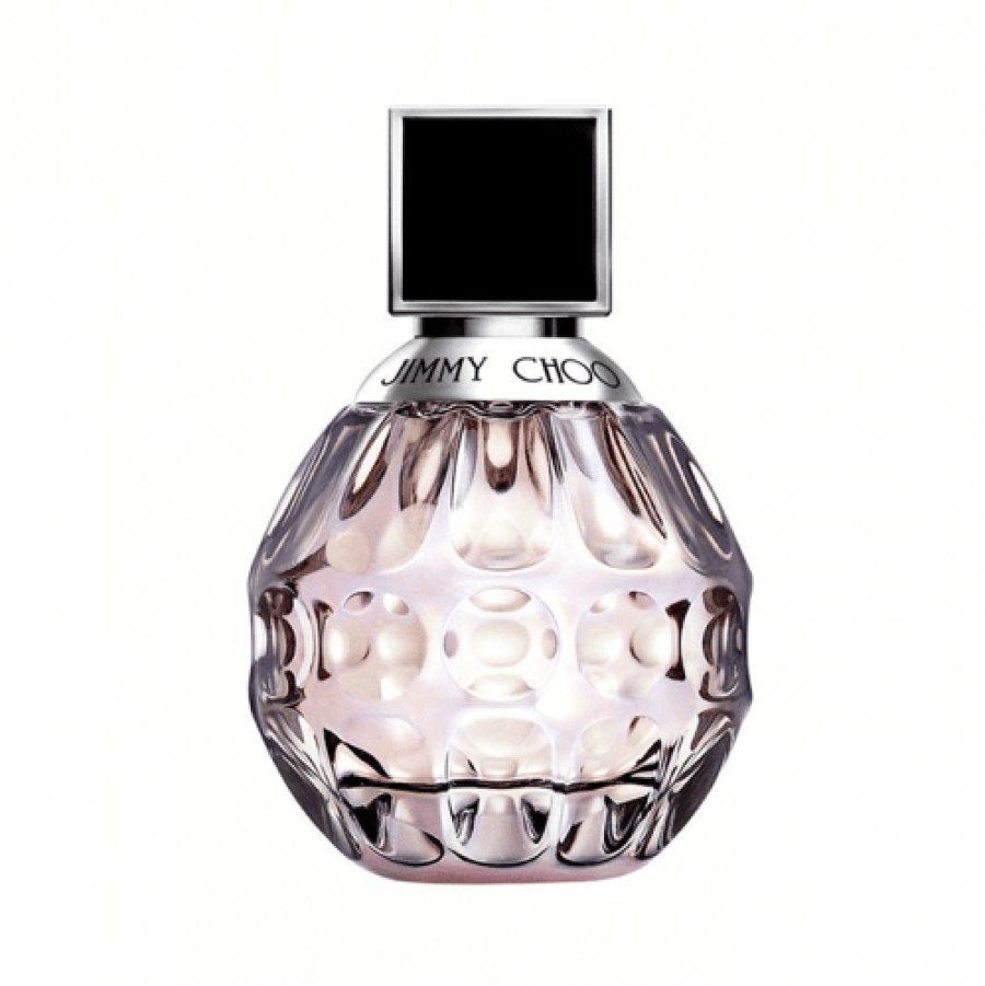عطر او دي تواليت جيمي تشو للنساء زجاجة وردي شفاف بغطاء فضي