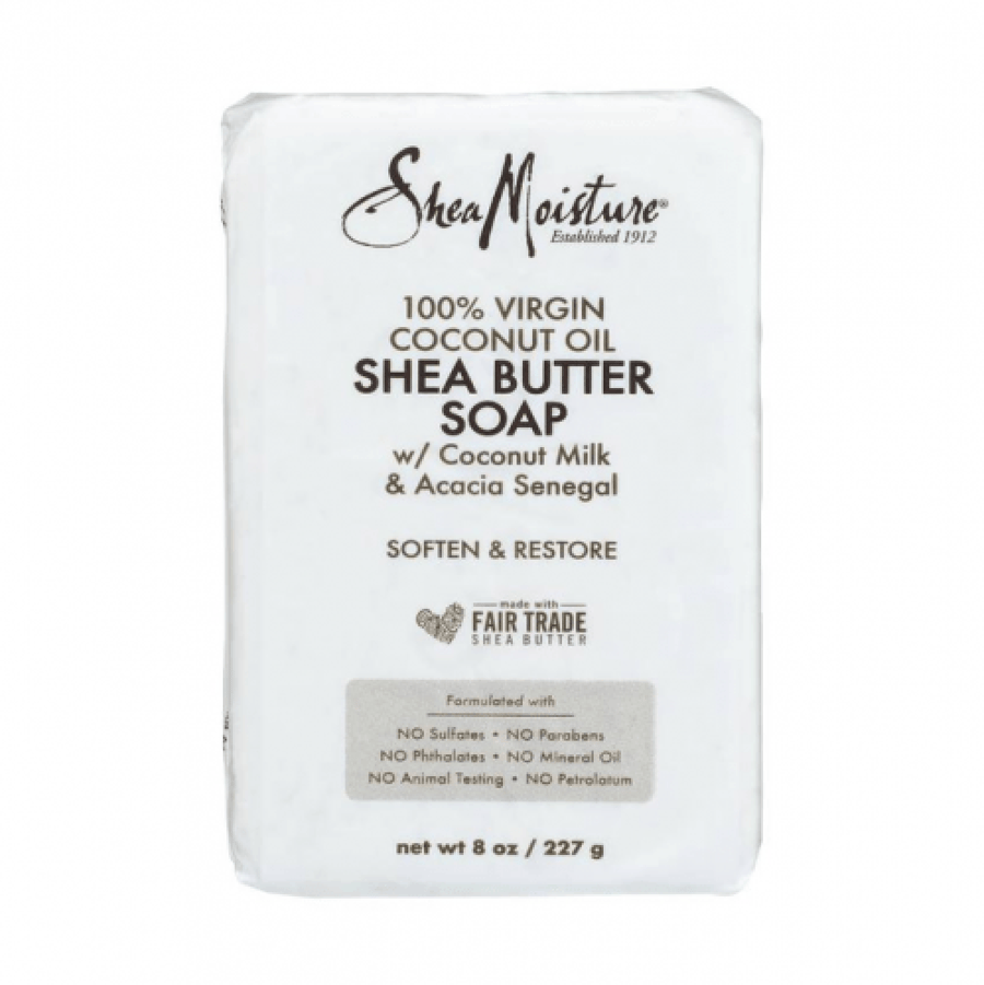 صابون مرطب بزيت جوز الهند البكر وزبدة الشيا من Shea Moisture 227غ