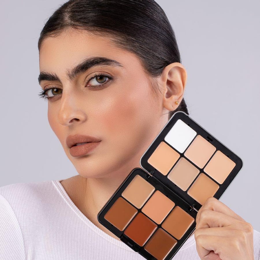 باليت خافي العيوب 12 لون من CALLA MAKEUP CM009 درجات محايدة