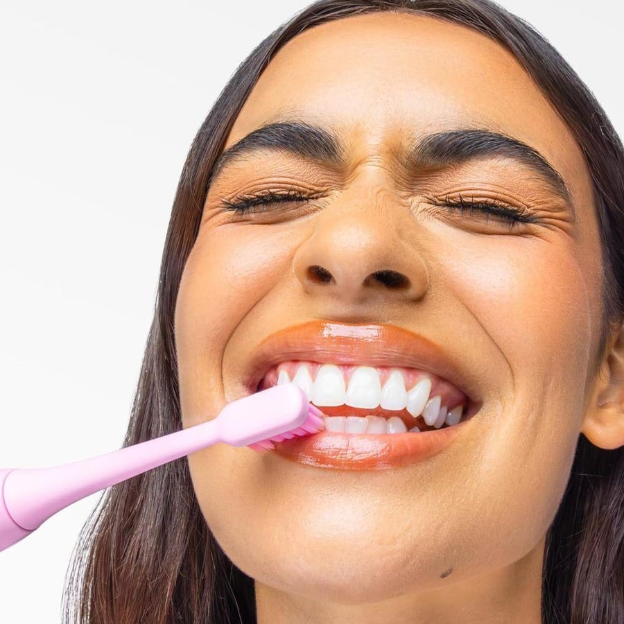 فرشاة أسنان كهربائية سونيك من hismile قابلة للشحن بشعيرات ناعمة