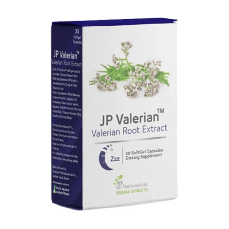 مكمل عشبي فاليريان 250 ملغ 30 كبسولة جيلاتينية JP Nutraceuticals