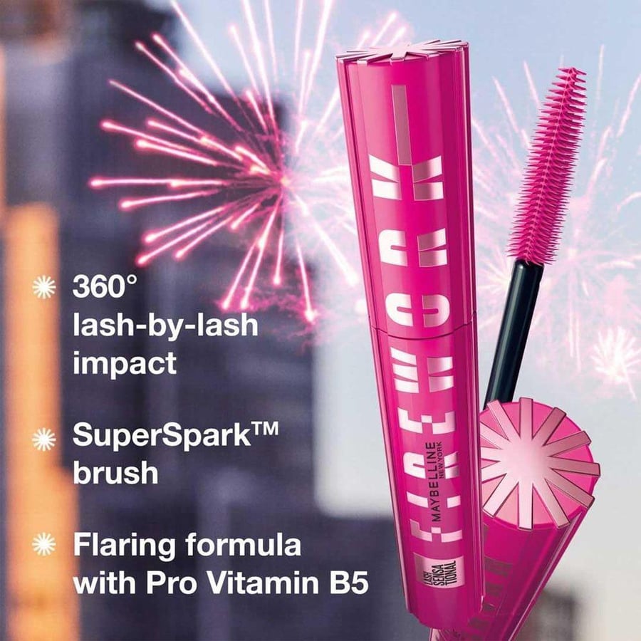 ماسكرا لاش سينسيشنال فاير وورك من Maybelline أسود للرموش