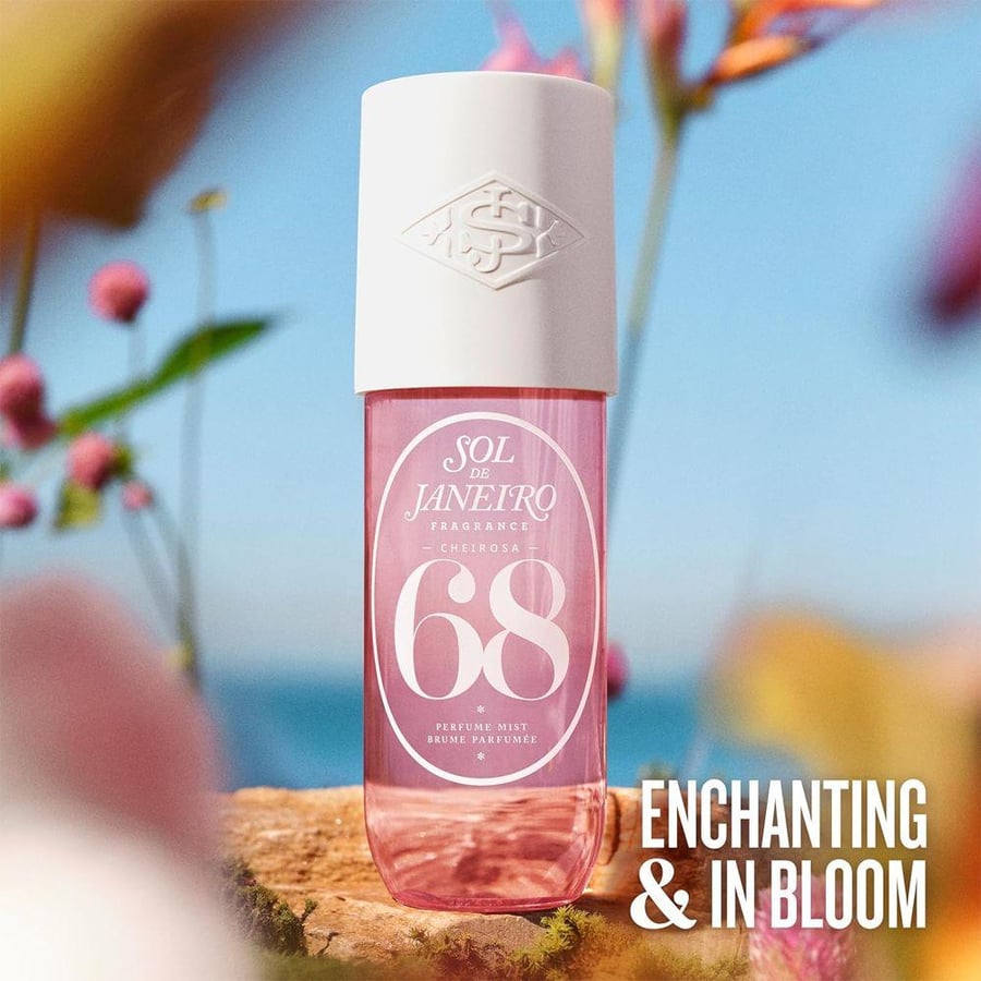 عطر رذاذ Cheirosa 68 من Sol de Janeiro 90 مل وردي فواح