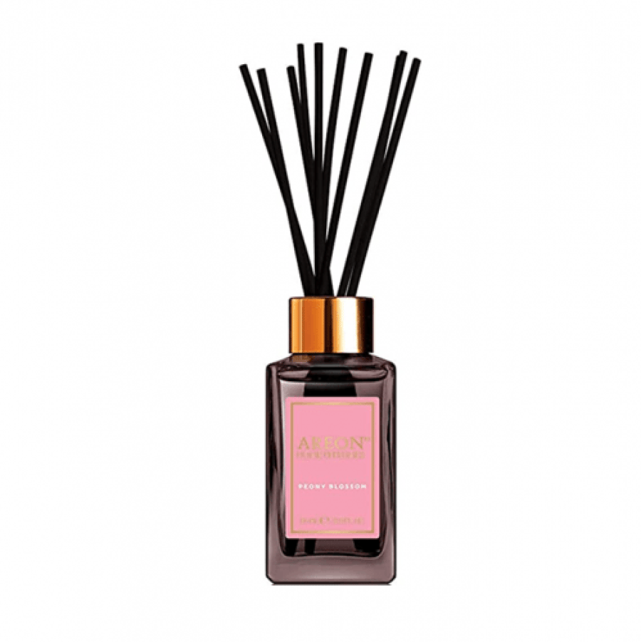 معطر أعواد بيوني بلوسوم AREON 85 مل زجاج بني وغطاء ذهبي