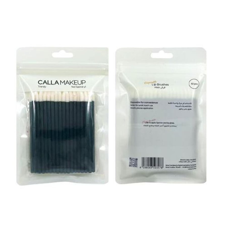 فرشاة شفاه استعمال واحد من CALLA MAKEUP 50 قطعة أسود