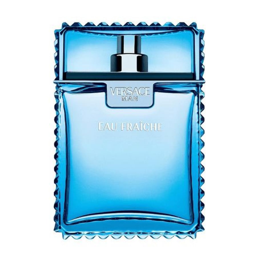 عطر أو دو تواليت رجالي 3426 زجاجة زرقاء مستطيلة بغطاء فضي