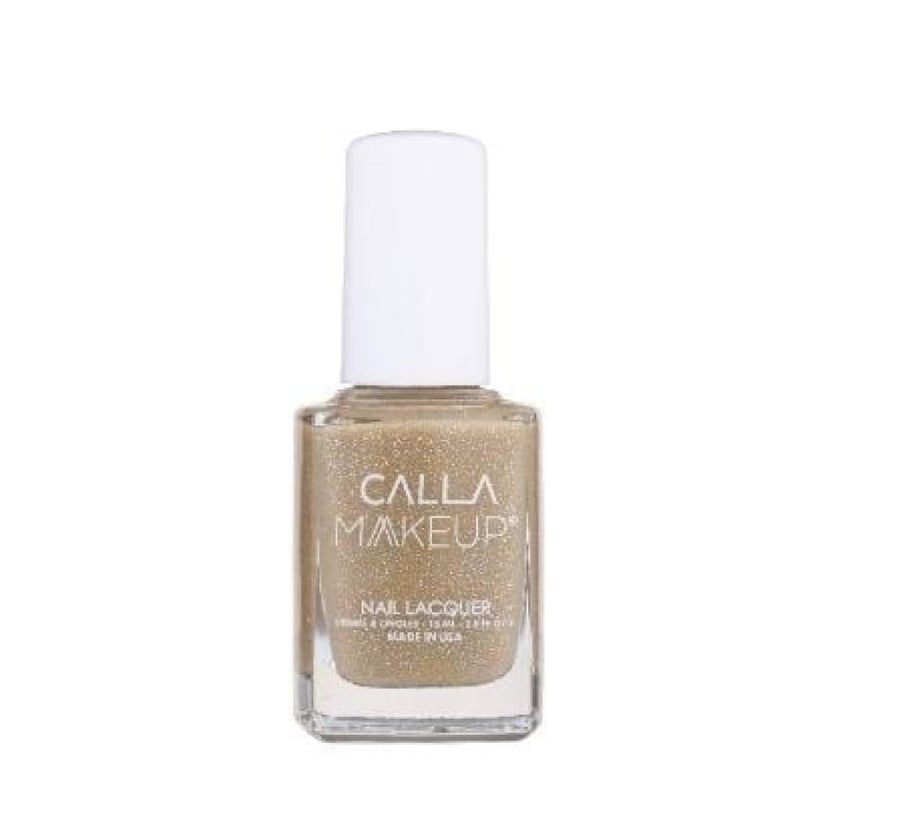 طلاء أظافر من Calla Makeup بلون ذهبي لامع بزجاجة 10 مل