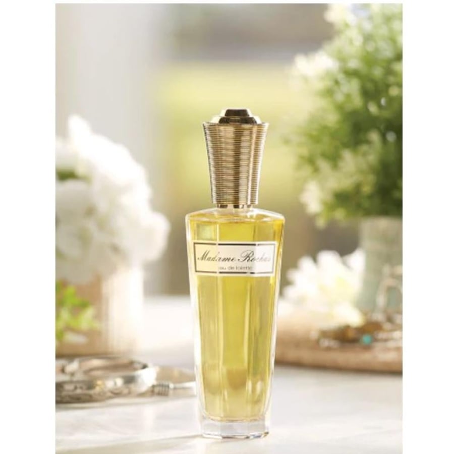 عطر او دي تواليت مدام روشاس Maison Rochas زجاجة ذهبية مستطيلة