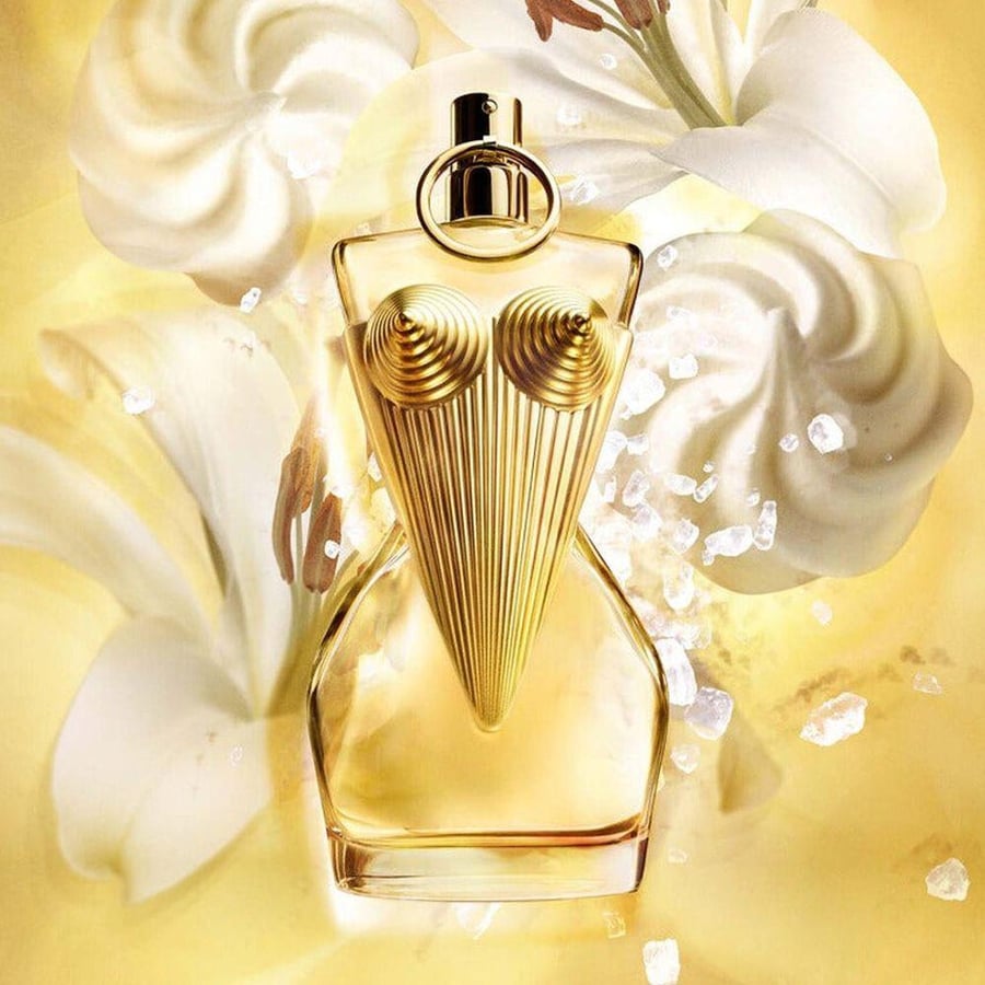 عطر ديفاين لو برفيوم انتنس من جين بول جولتير زجاجة ذهبية منحوتة