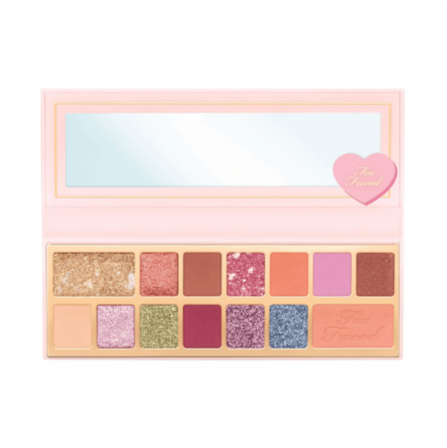 باليت ظلال عيون بينكر تايمز من Too Faced 12 لون وردي مع مرآة