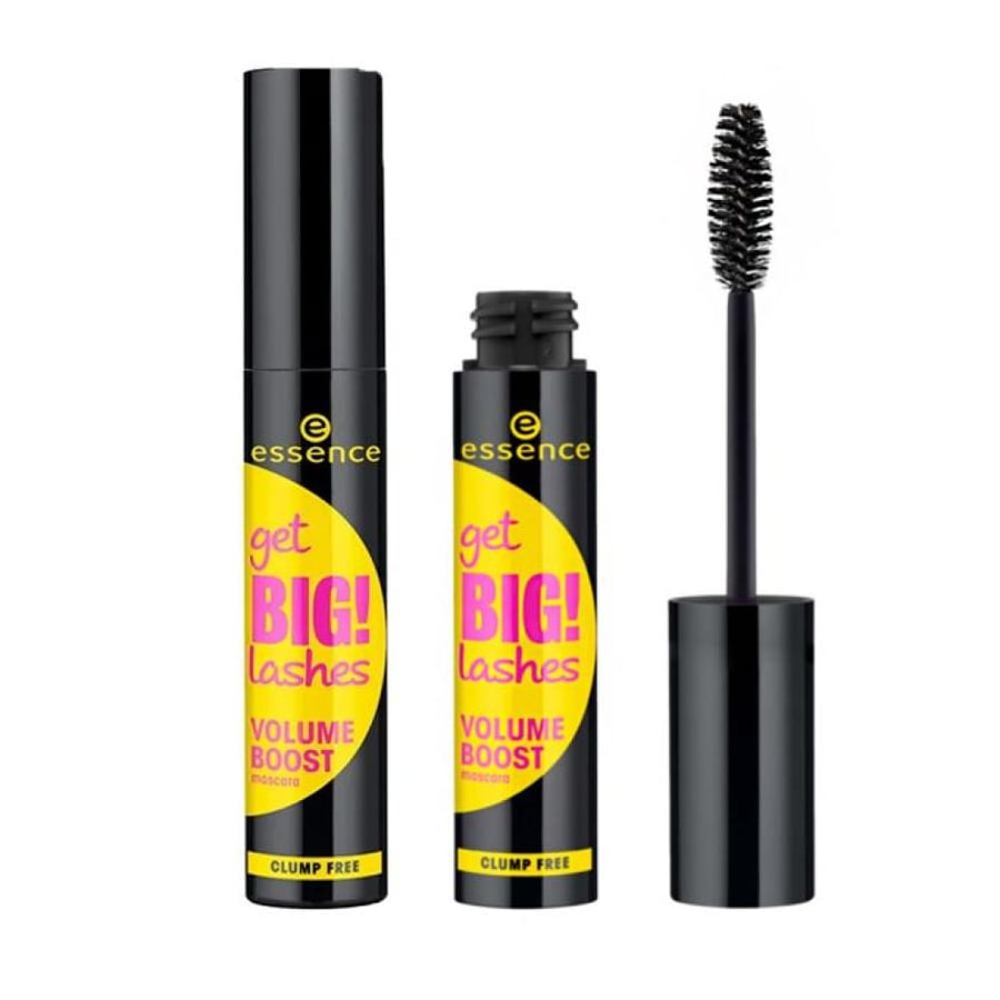 ماسكرا قيت بيج لاش فوليوم بوست من essence أسود بفرشاة مكثفة