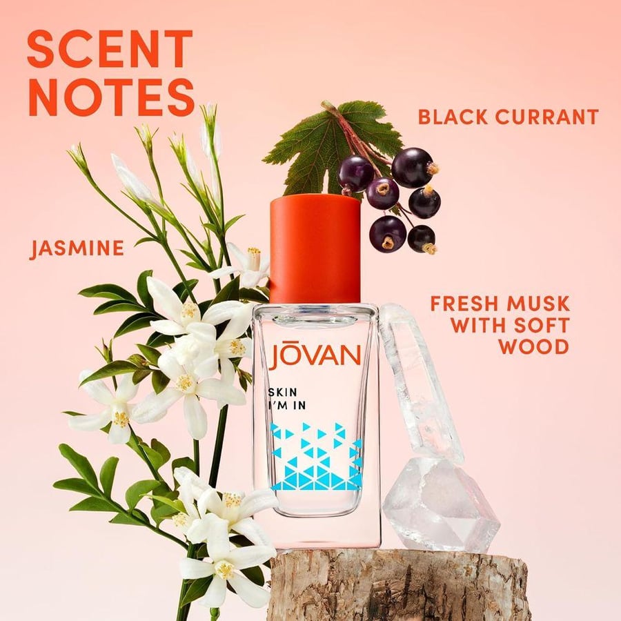 عطر او دو برفيوم فريش مسك Skin Im In من جوفان زجاجة شفافة