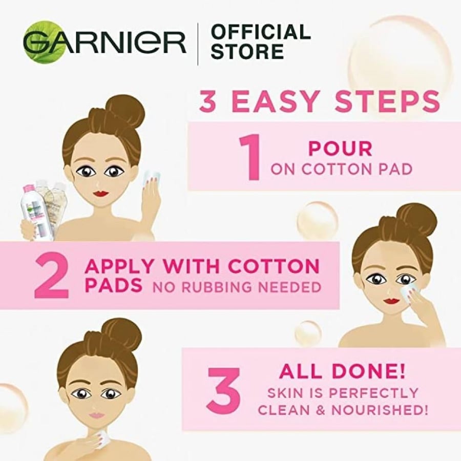 مزيل مكياج ومُنظف ميسيلار من Garnier للبشرة الحساسة 400 مل