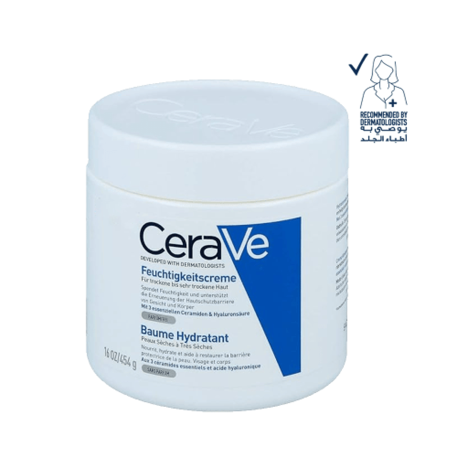 كريم مرطب CeraVe بحمض الهيالورونيك للبشرة الجافة 454 ج