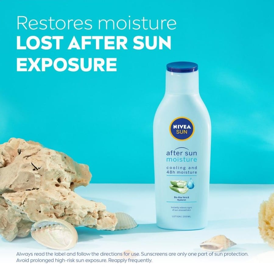 لوشن ترطيب بعد الشمس من NIVEA 200 مل عبوة زرقاء