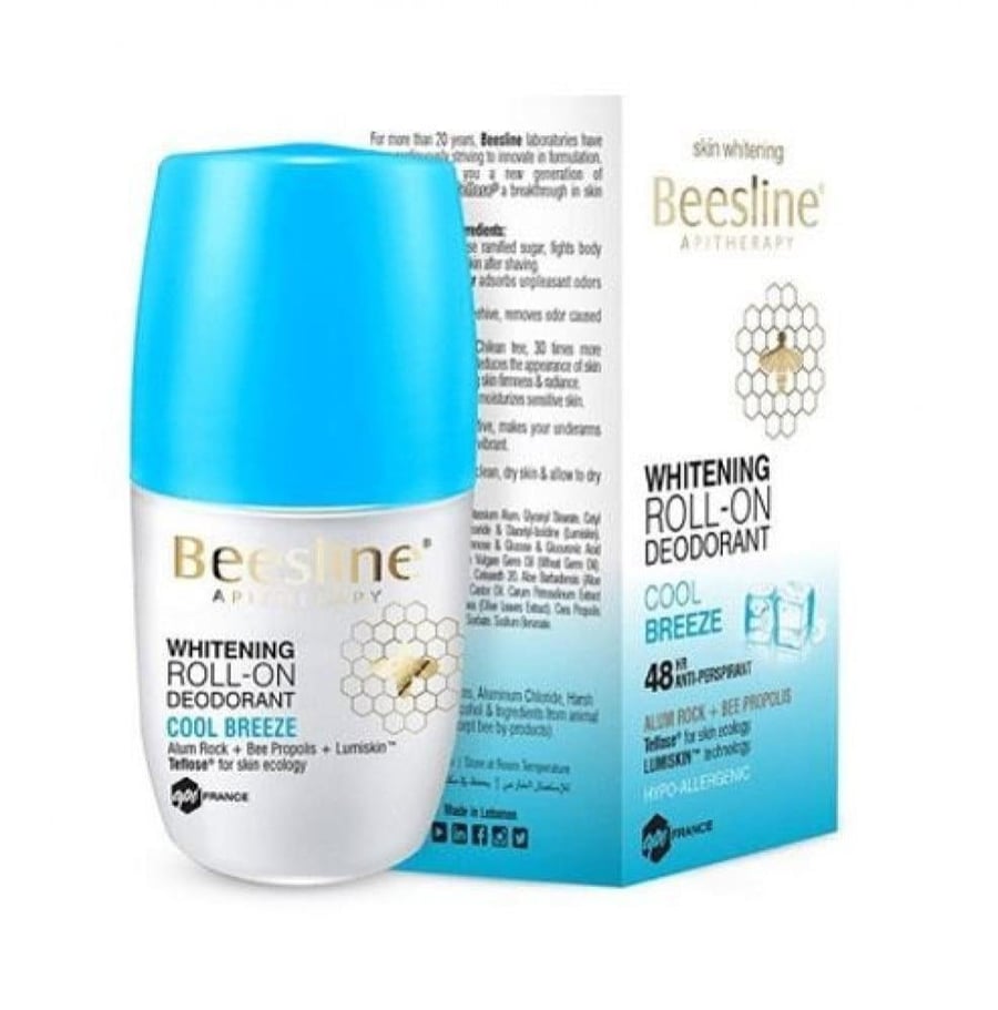 مزيل عرق رول أون من Beesline مفتح للبشرة بعطر انتعاش 48 مل
