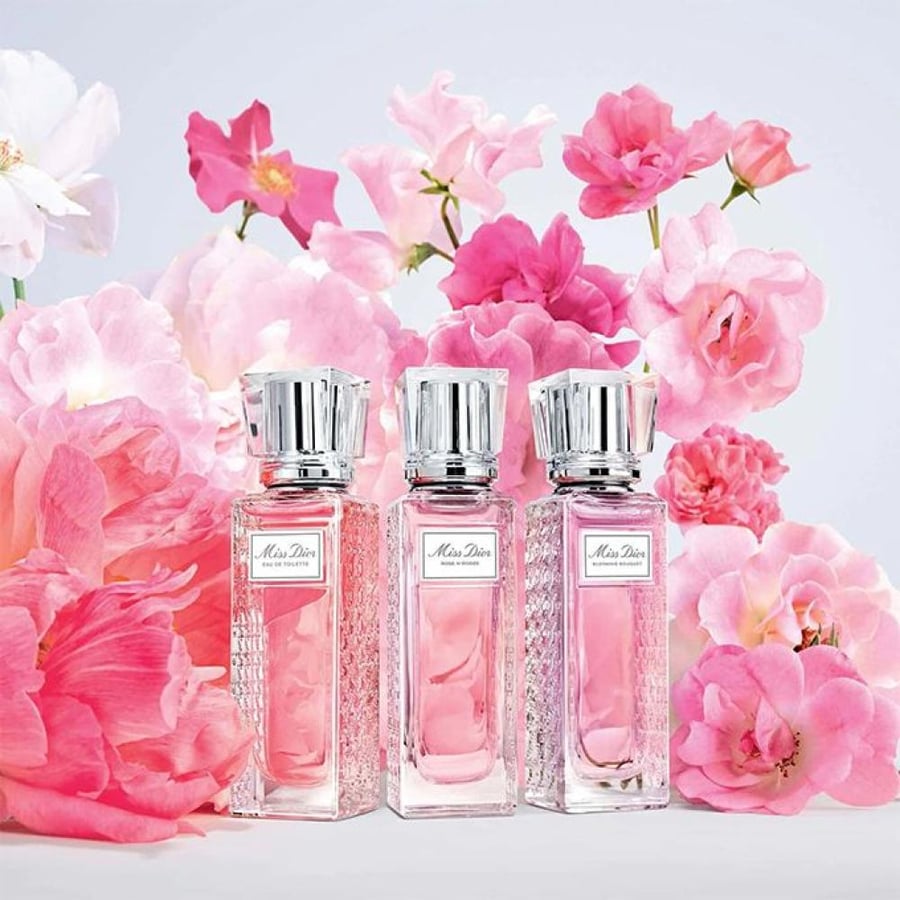 عطر رولر بيرل Miss Dior Rose In او دو تواليت ديور 20 مل وردي