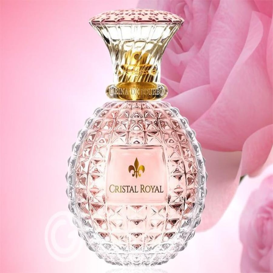عطر او دو برفيوم روز Cristal Royal زجاجة وردية كروية 560