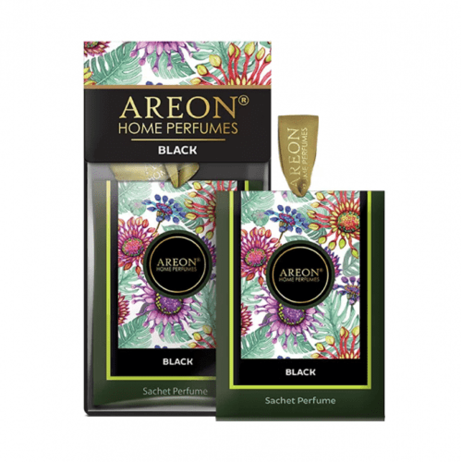 أكياس معطرة لخزائن وحقائب السفر AREON بلاك بتصميم زهري
