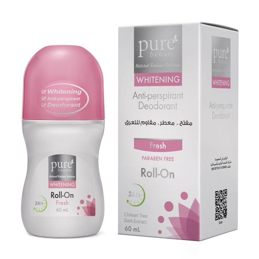 مزيل العرق رول أون لتفتيح البشرة من Pure Beauty فريش 60 مل