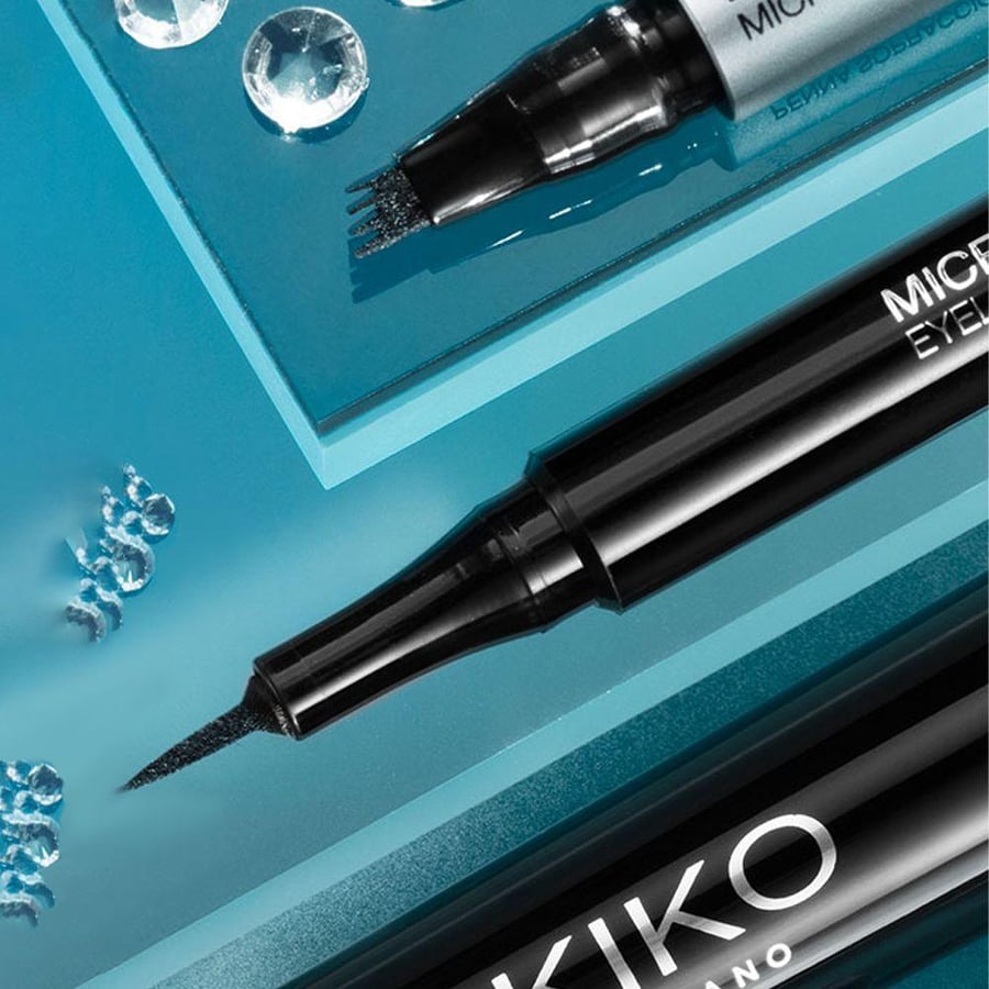 قلم كحل مايكرو تيب من KIKO رأس مدبب دقيق باللون الأسود