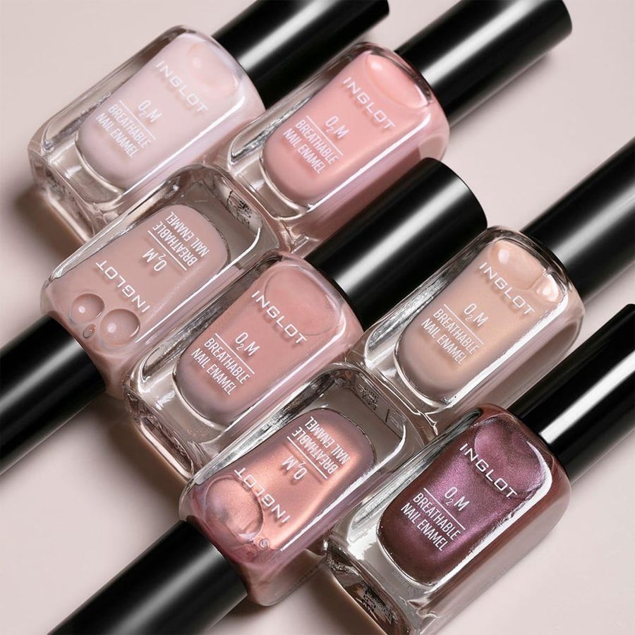 طلاء أظافر O2M بريذبل INGLOT تركيبة قابلة للتنفس لمظهر طبيعي