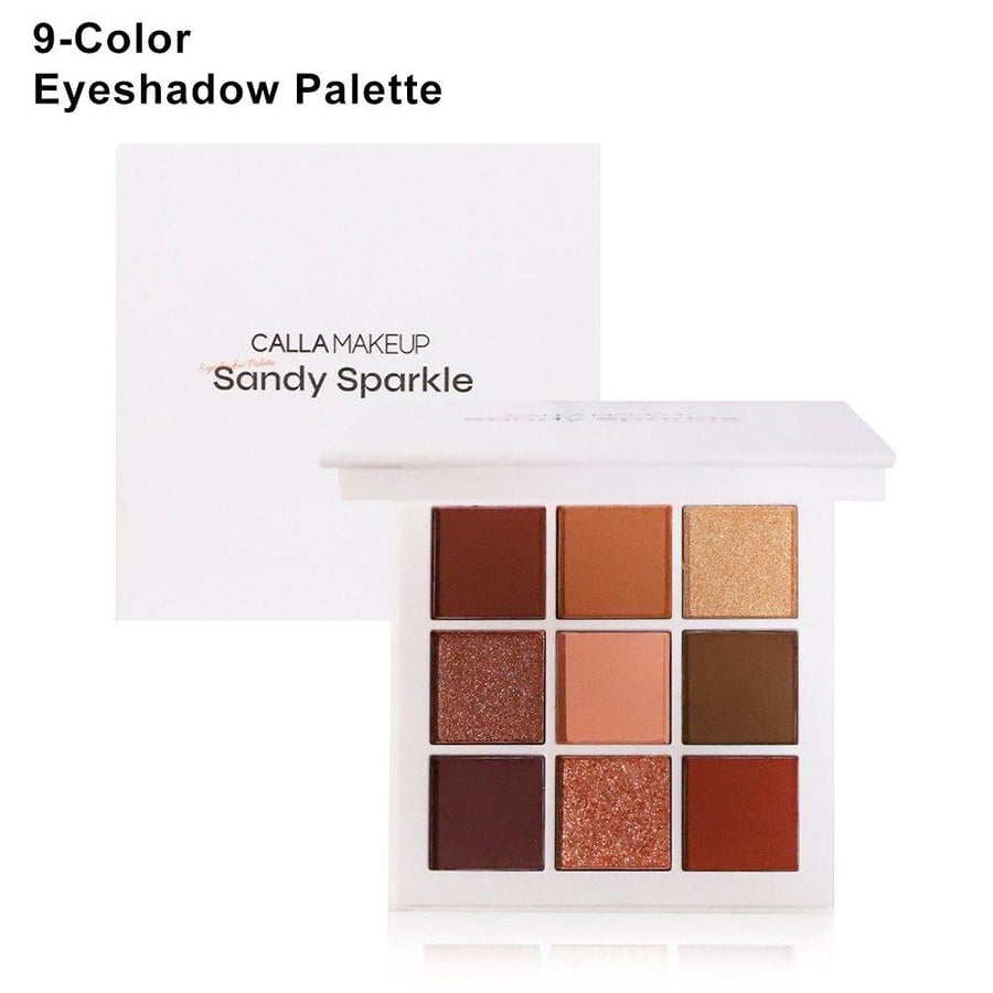 باليت ظلال عيون ساندي سباركل من CALLA MAKEUP 9 ألوان ترابية ولامعة