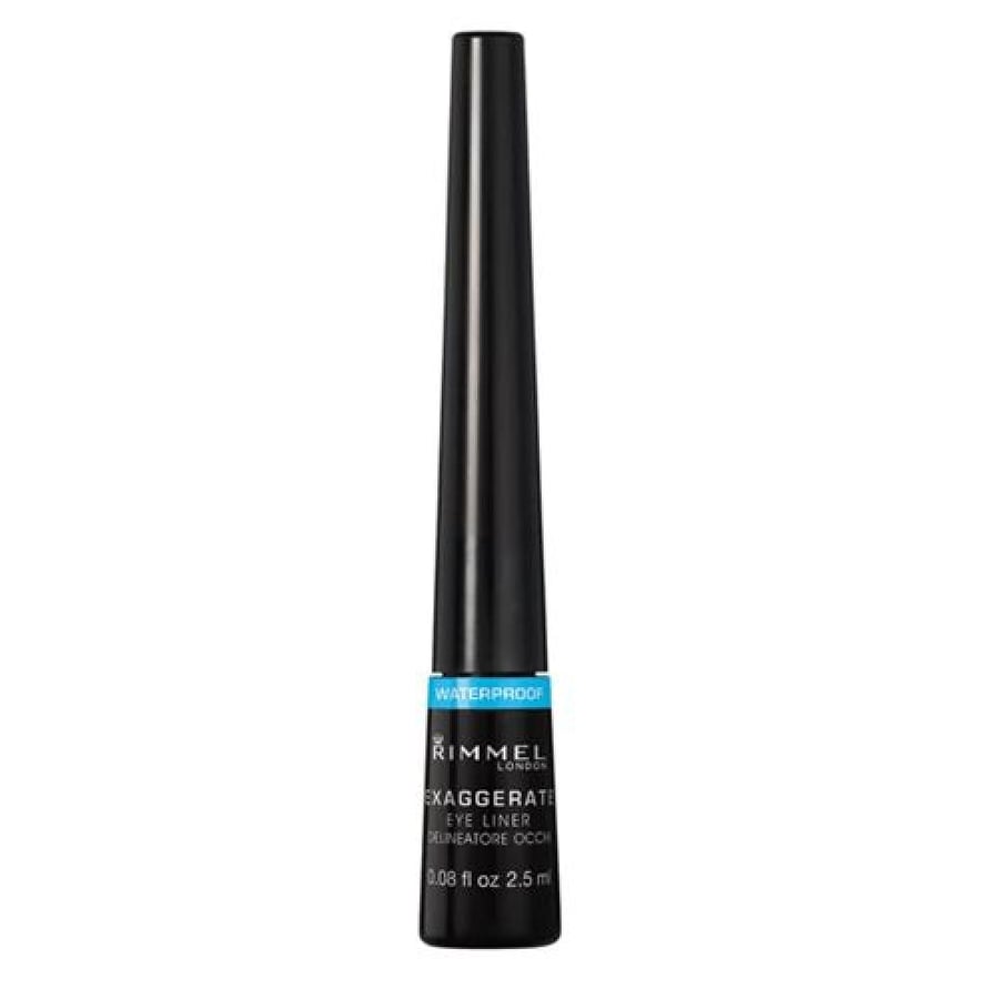 كحل سائل Exaggerate مقاوم للماء من Rimmel Glossy Black 003 25 مل