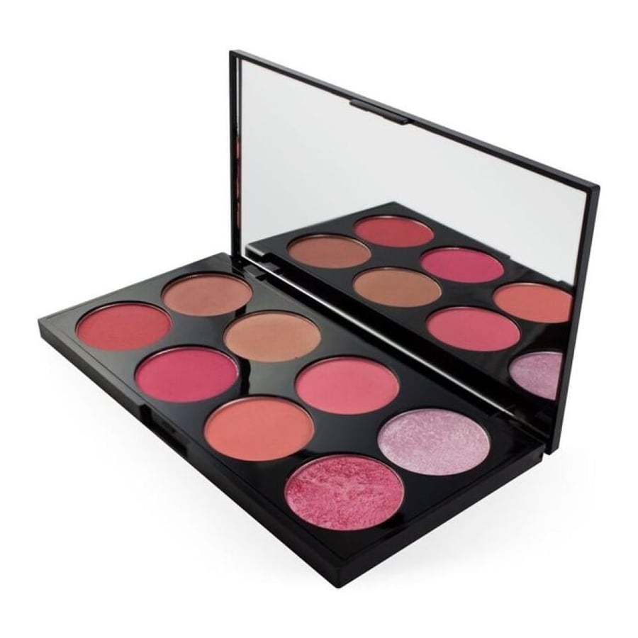 باليت أحمر خدود شوجر أند سبايس من Makeup Revolution 8 درجات مع مرآة
