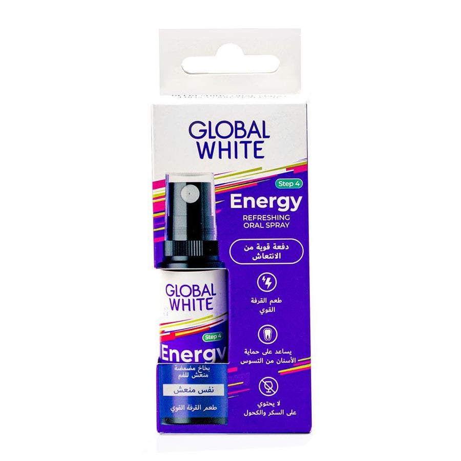 بخاخ معطر للفم بنكهة القرفة المنعشة من GLOBAL WHITE 15 مل