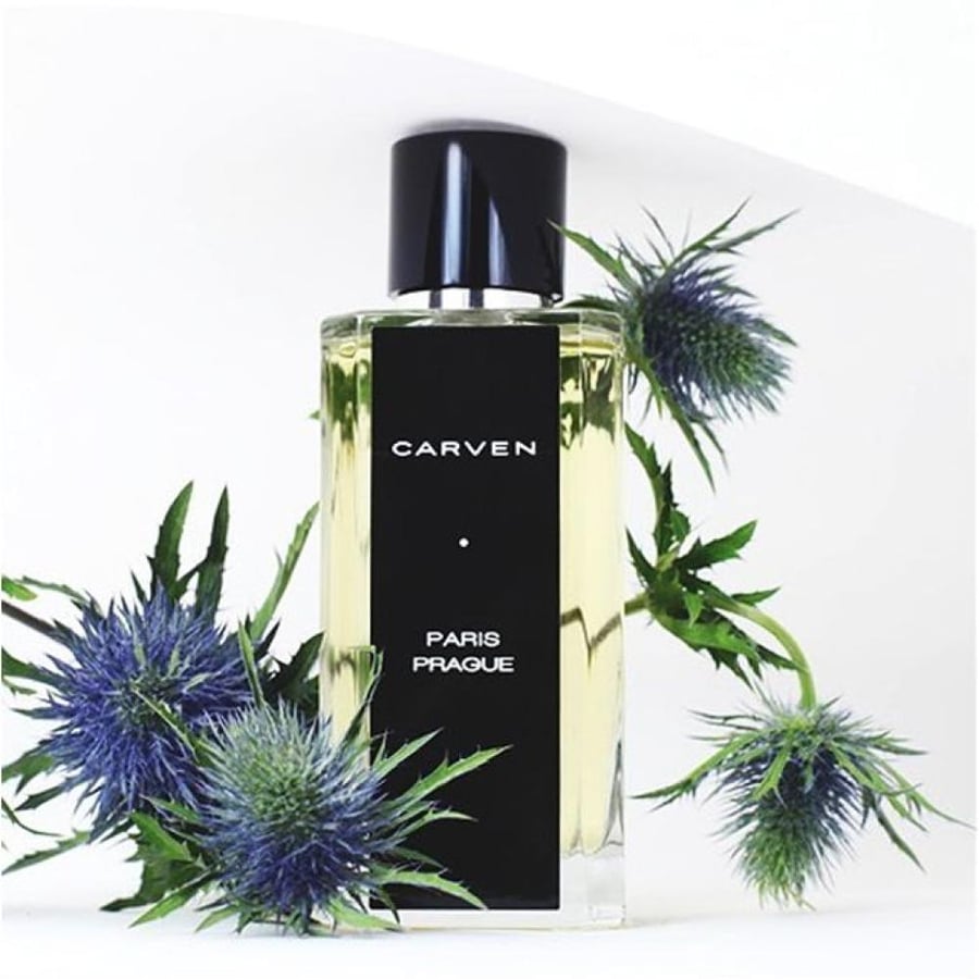 عطر او دو برفيوم باريس براغ من كارفن للرجال زجاجة شفافة