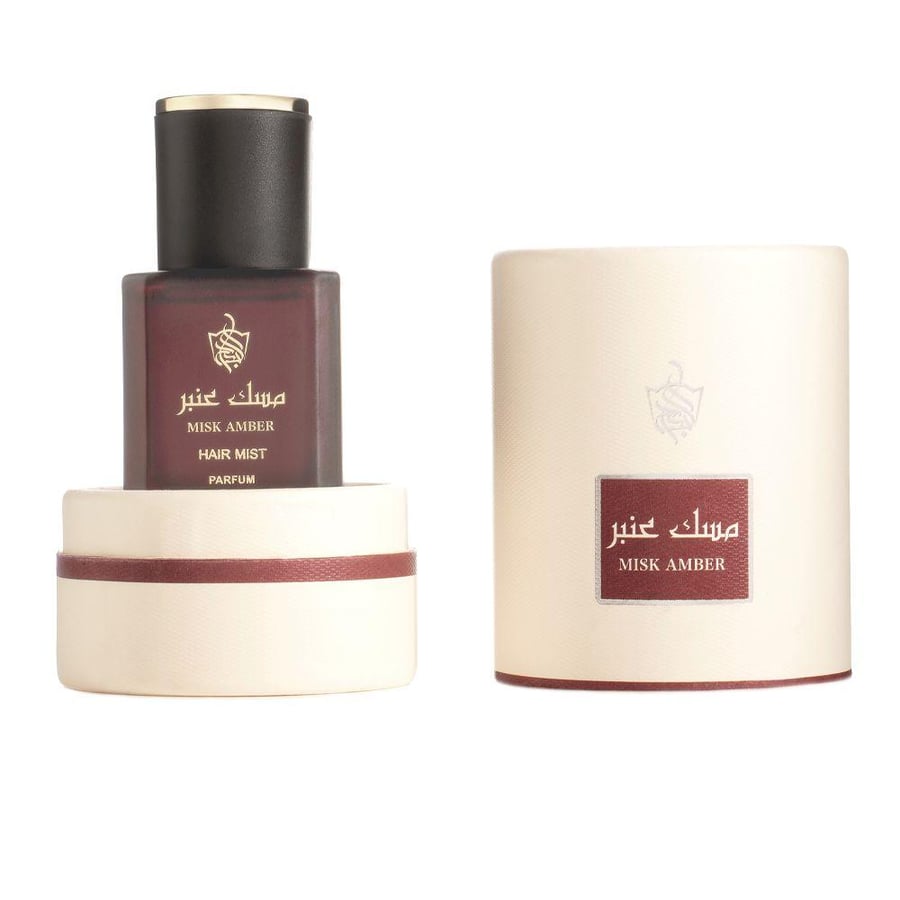 عطر شعر مسك العنبر برفيوم من Misk Amber 20ML بني