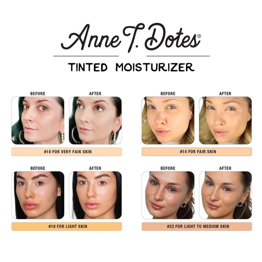 مرطب ملون خفيف Anne T Dotes 30 مل بدرجة أبيض ناعم