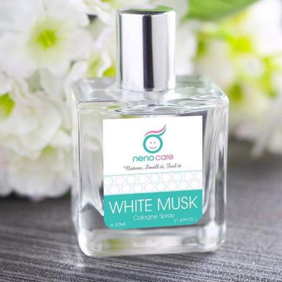 عطر وايت مسك من neno care 50مل زجاج شفاف