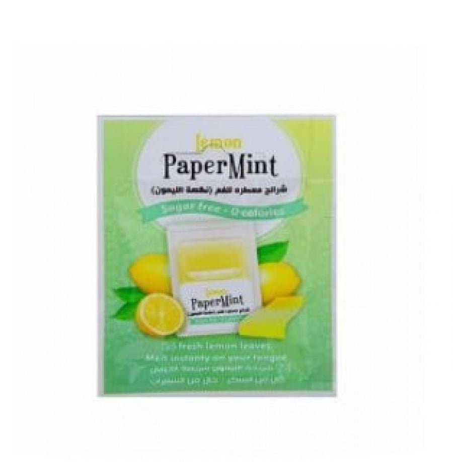 شرائط فم منعشة من PaperMint بنكهة الليمون 24 قطعة