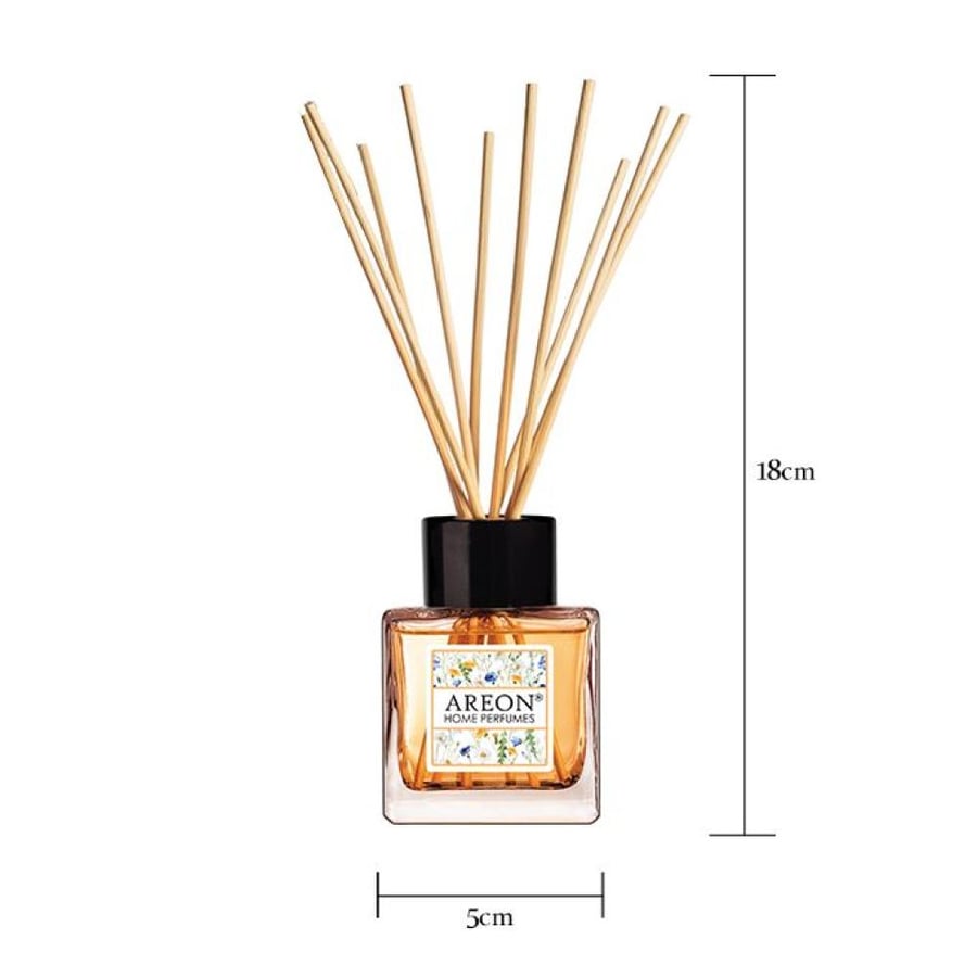 معطر أعواد سبا AREON 50 مل زجاج بني مع أعواد خشبية