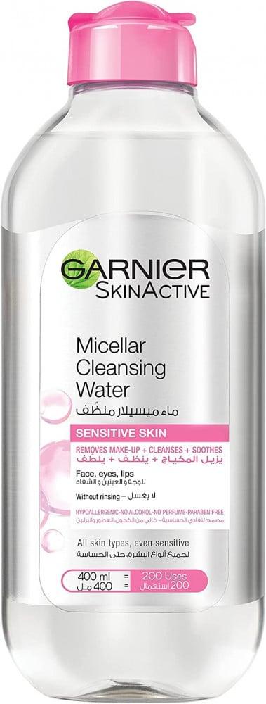 مزيل مكياج ومُنظف ميسيلار من Garnier للبشرة الحساسة 400 مل