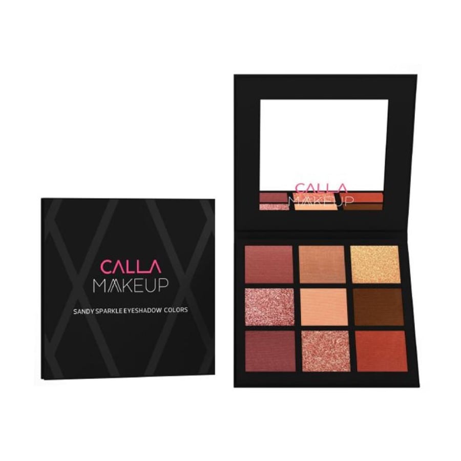 باليت ظلال عيون ساندي سباركل من CALLA MAKEUP 9 ألوان ترابية ولامعة