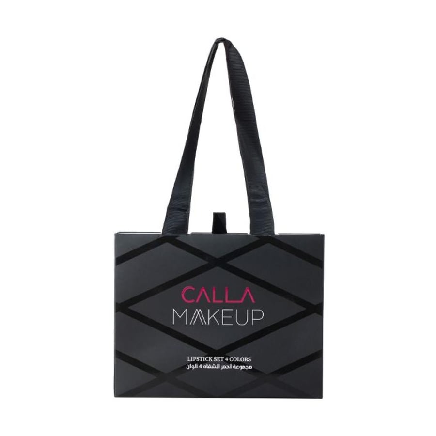 أحمر شفاه ستيك مجموعة 4 قطع من Calla Makeup بدرجات أحمر خوخي بني وردي