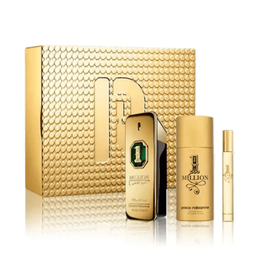 عطر ون مليون العود الذهبي برفيوم إنتنس من باكو رابان مجموعة 3 قطع