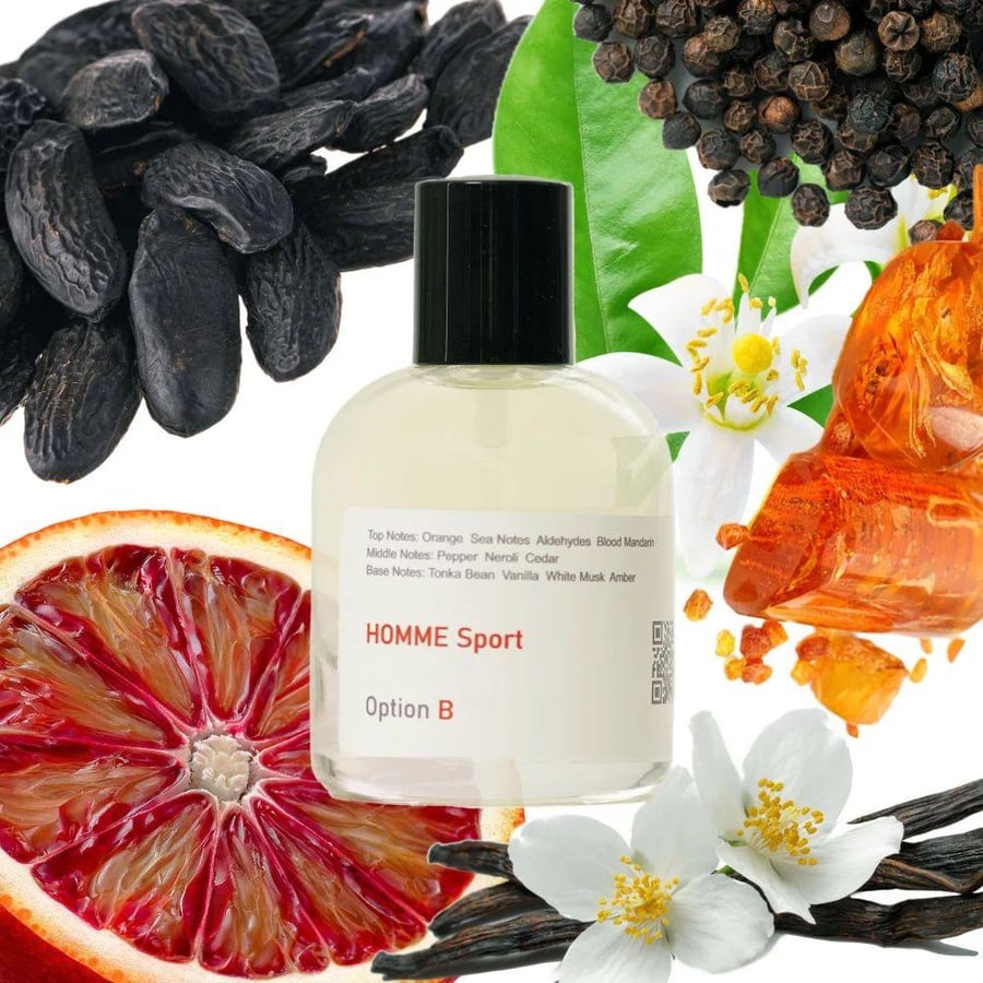 عطر هوم سبورت مستوحى اوبشن بي 50 مل زجاجة أصفر فاتح