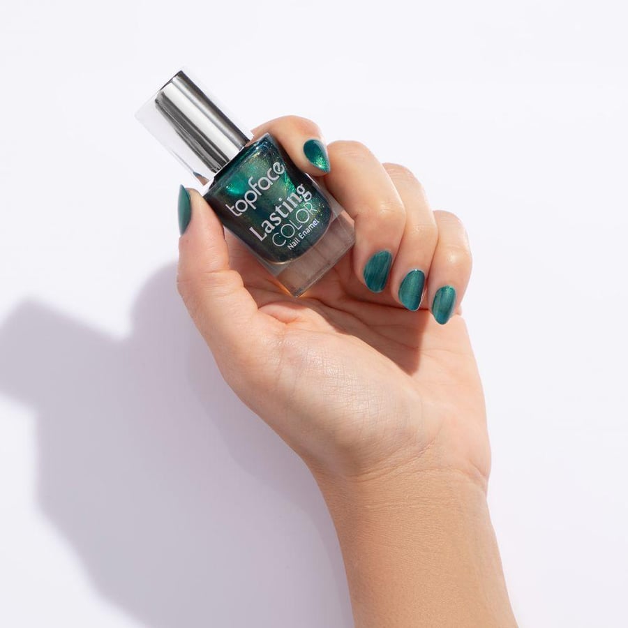 طلاء أظافر لاستنق كولور من توب فيس درجة 053 تيال Teal