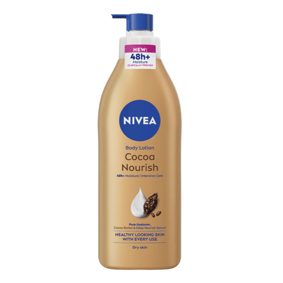 لوشن الجسم بزبدة الكاكاو NIVEA 625مل مع موزع مضخة