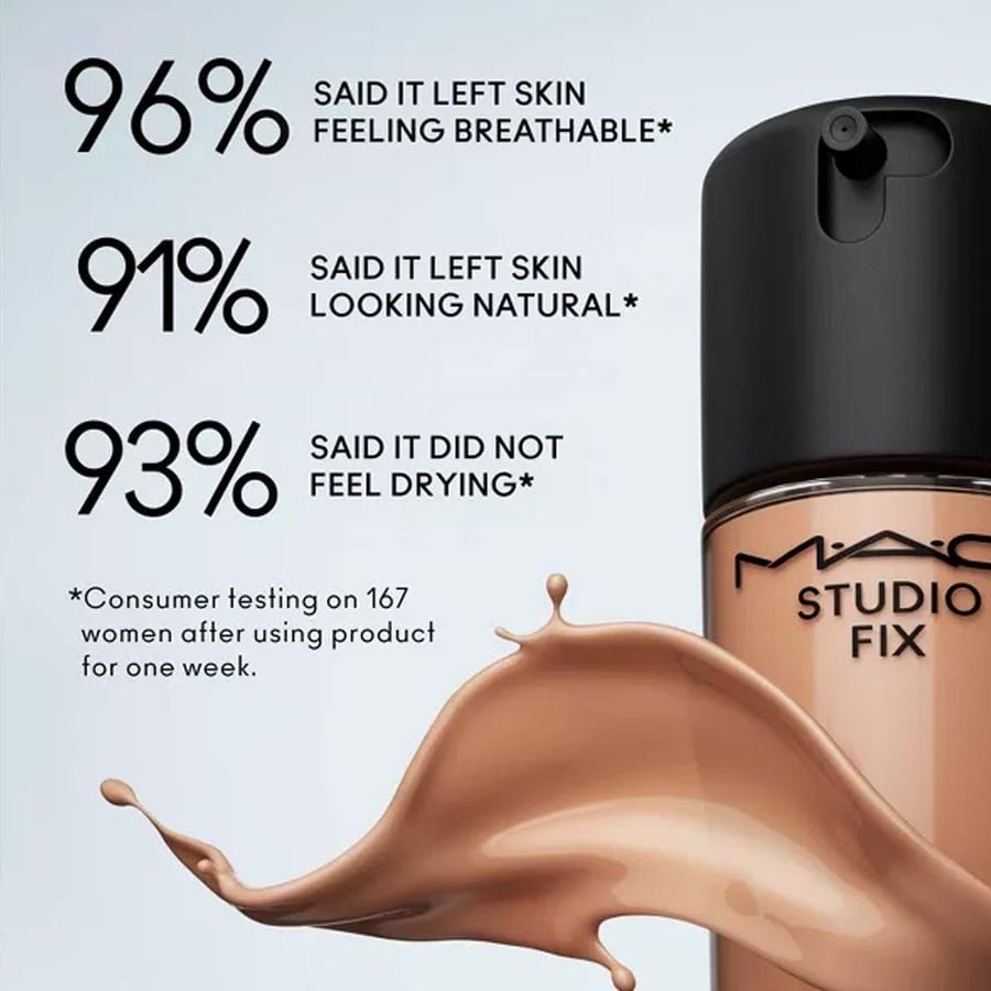 كريم أساس سائل مطفي Studio Fix من MAC - درجة Tan، عبوة بخاخ
