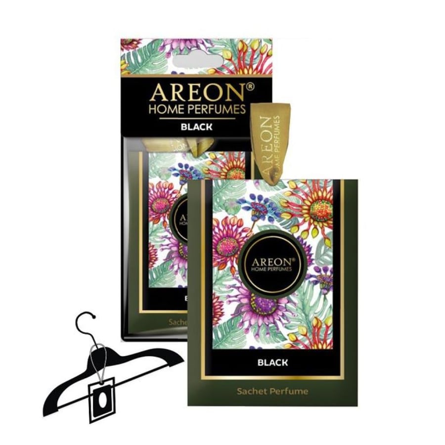 أكياس معطرة لخزائن وحقائب السفر AREON بلاك بتصميم زهري